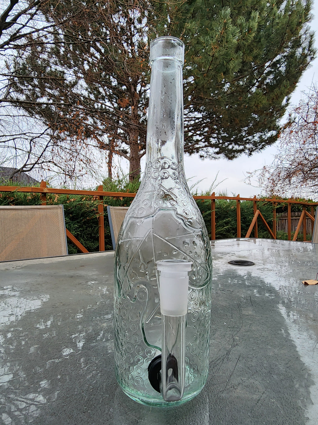 Fruit Wine Bottle Water Pipe