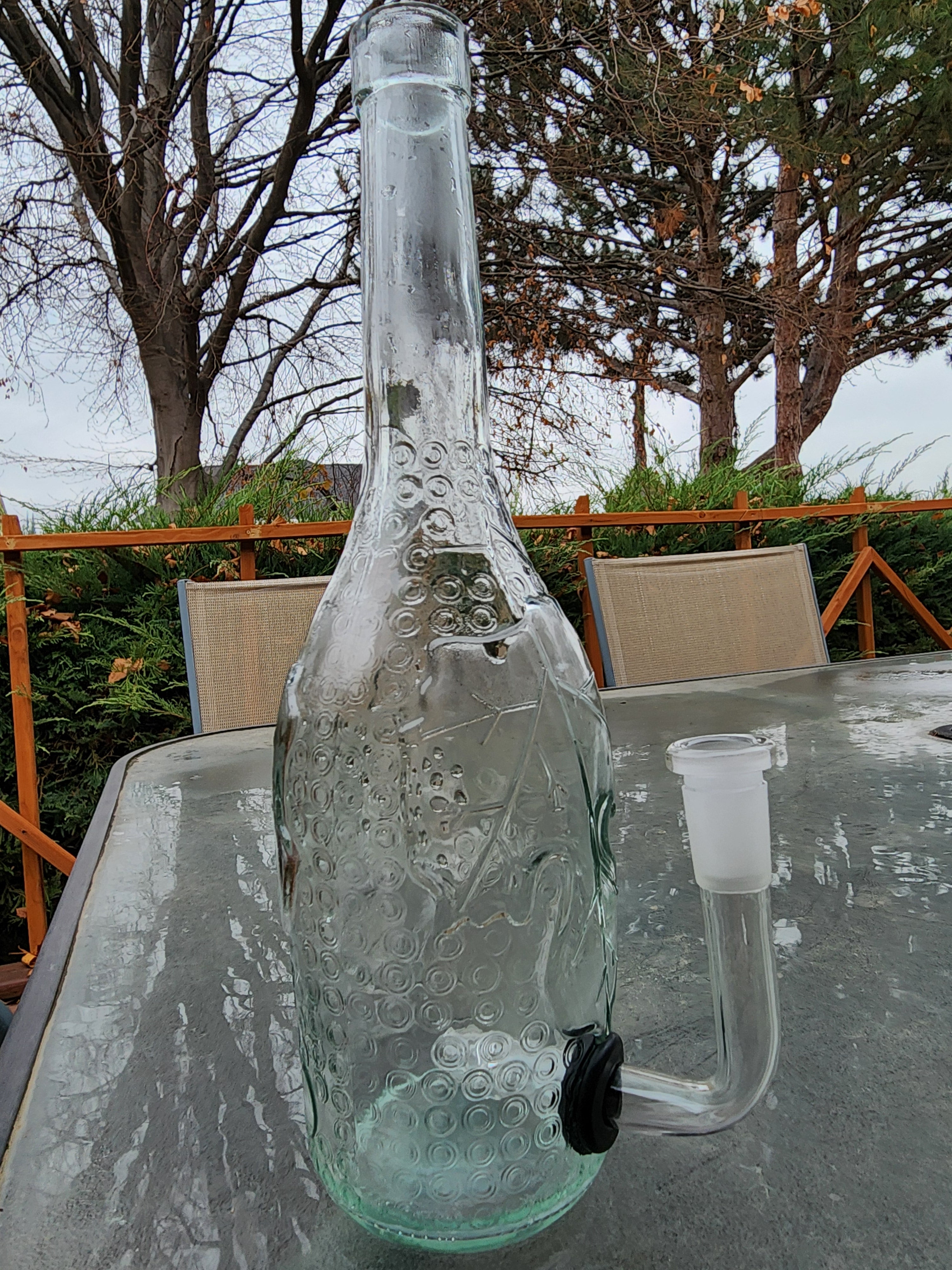 Fruit Wine Bottle Water Pipe
