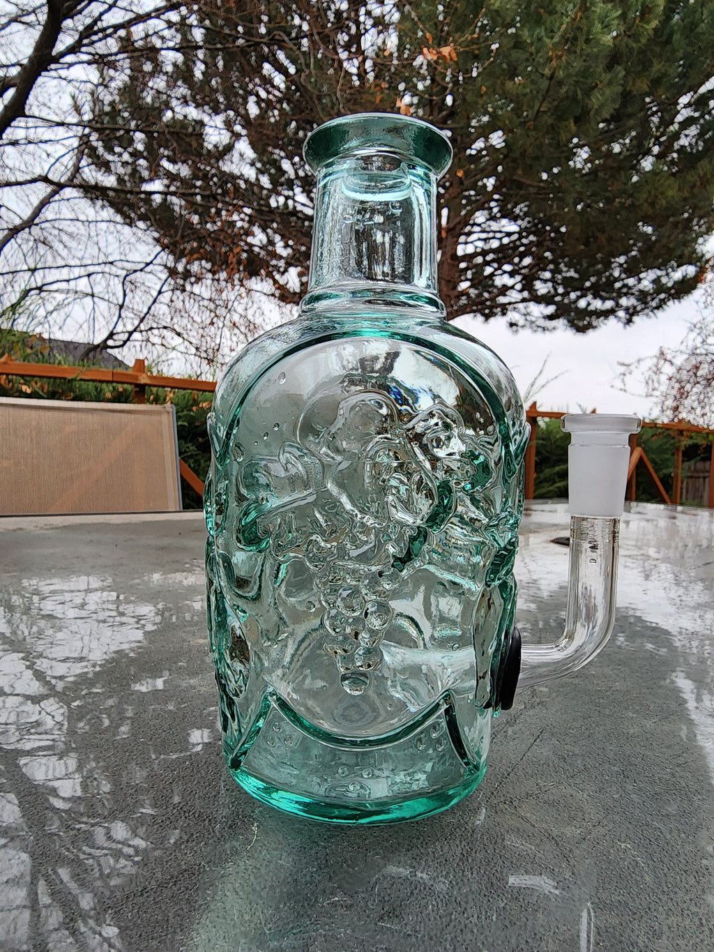 Crystal Fruit Vase Water Pipe