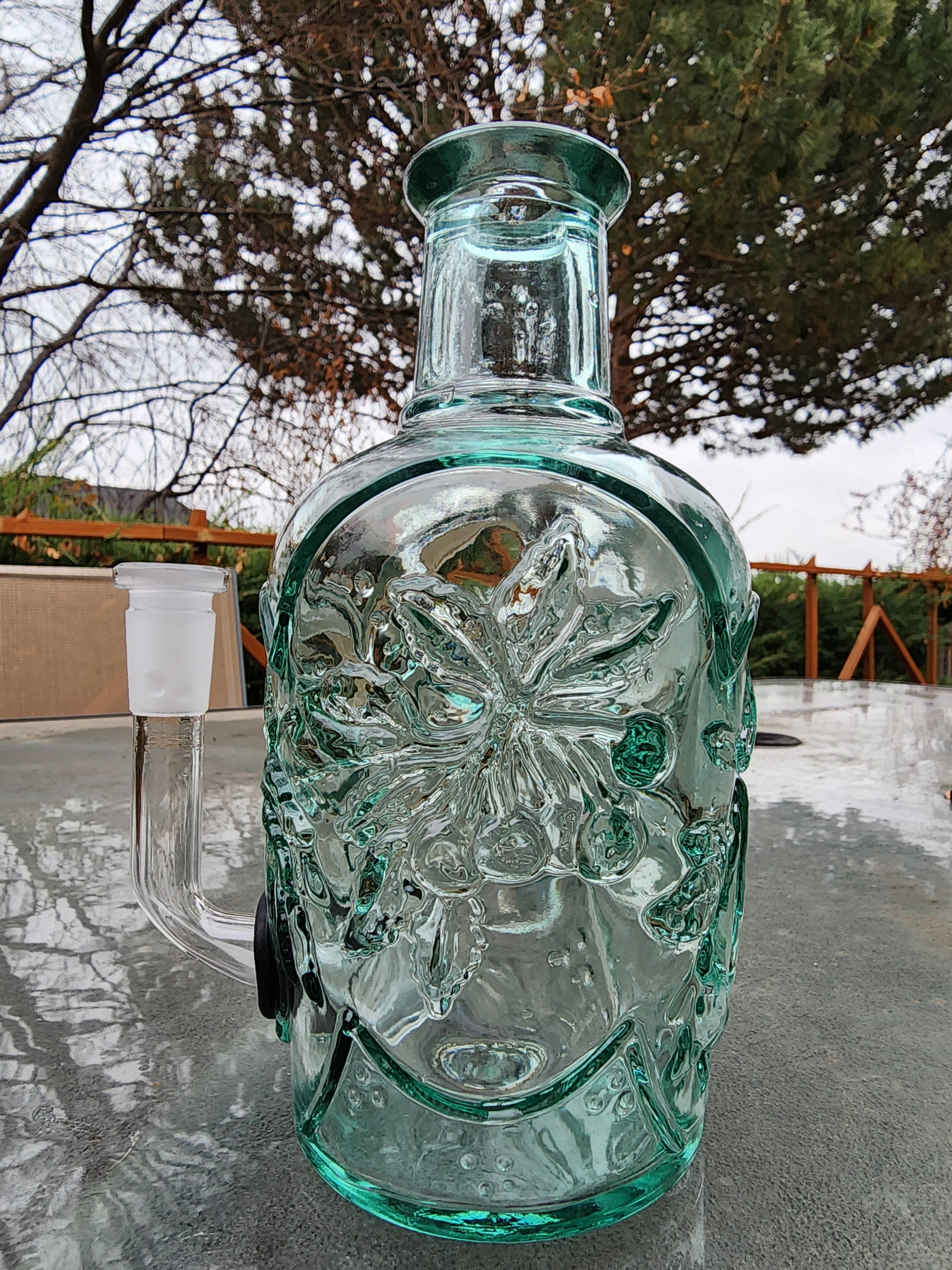 Crystal Fruit Vase Water Pipe