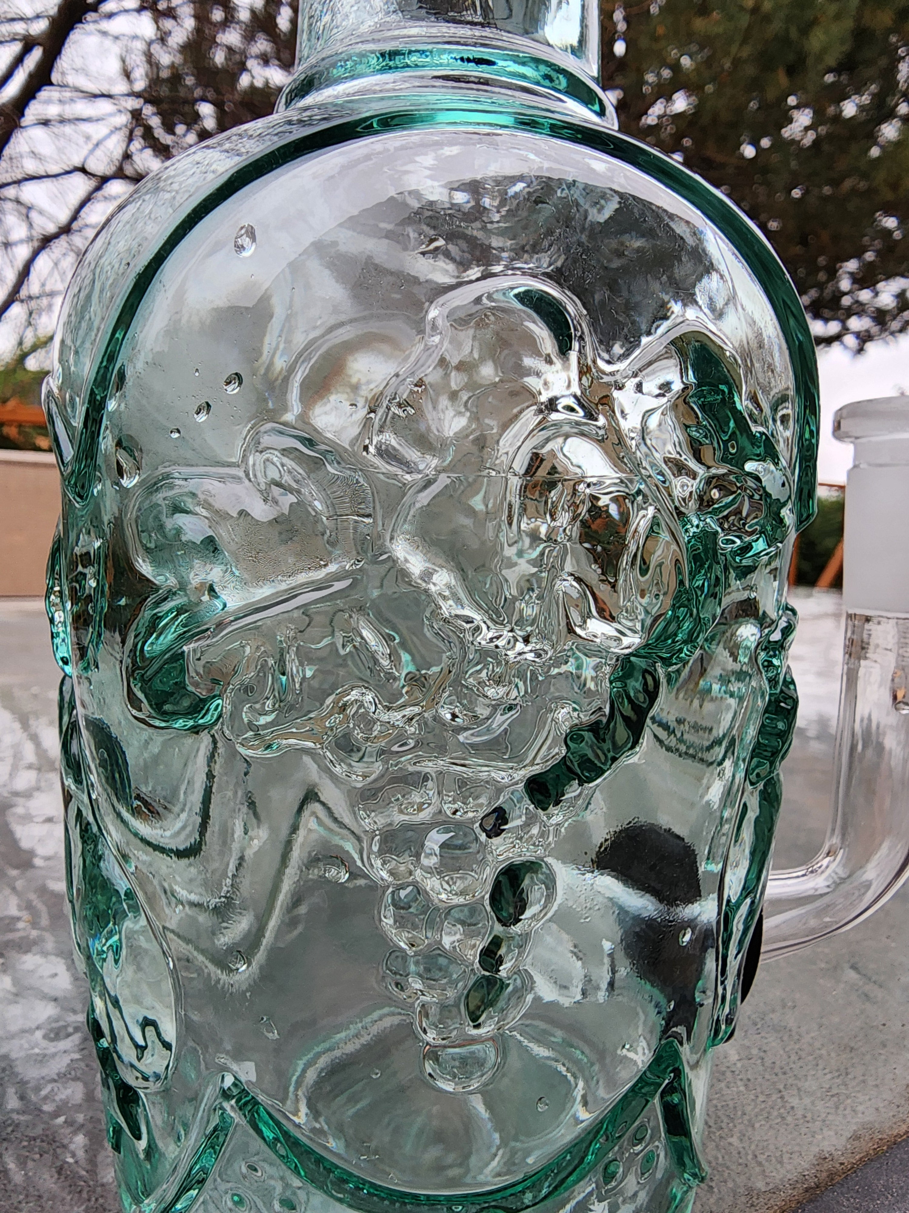 Crystal Fruit Vase Water Pipe