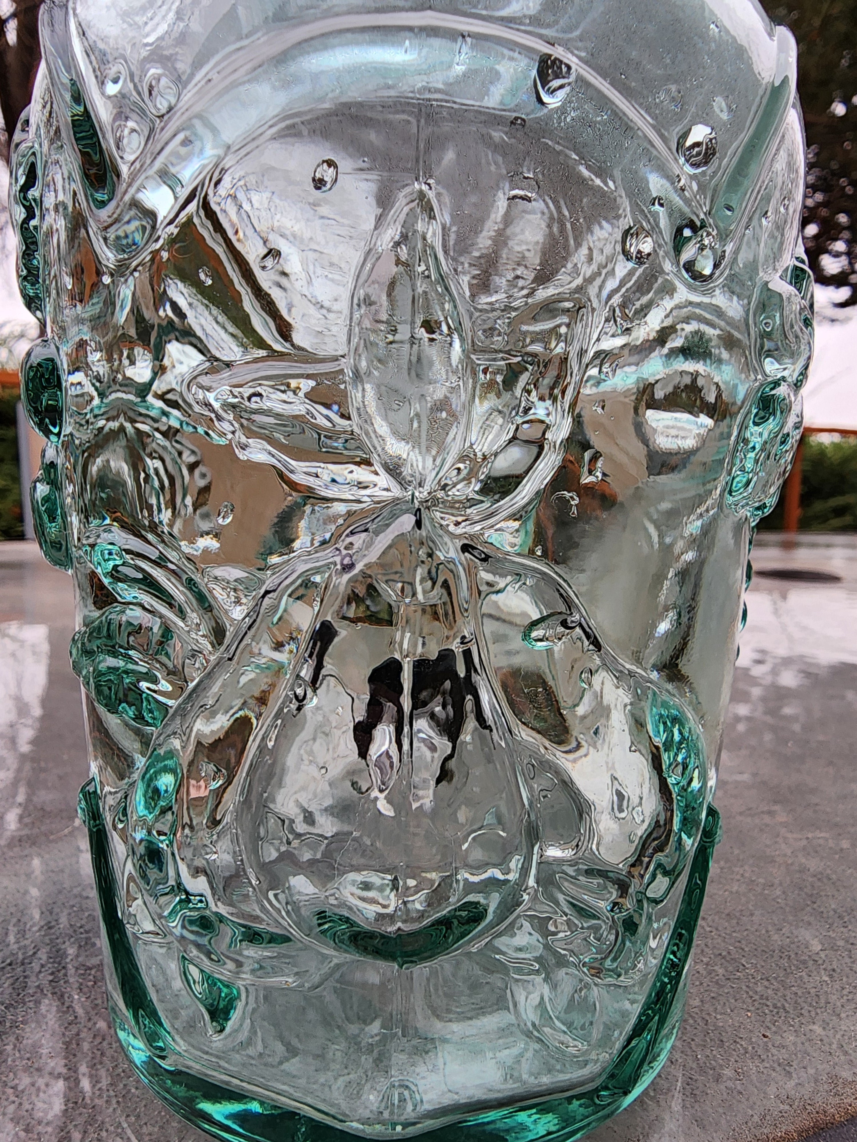 Crystal Fruit Vase Water Pipe