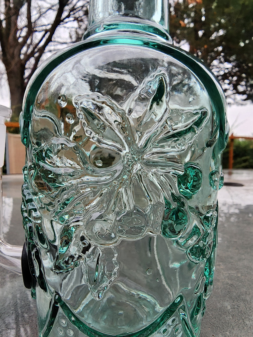 Crystal Fruit Vase Water Pipe