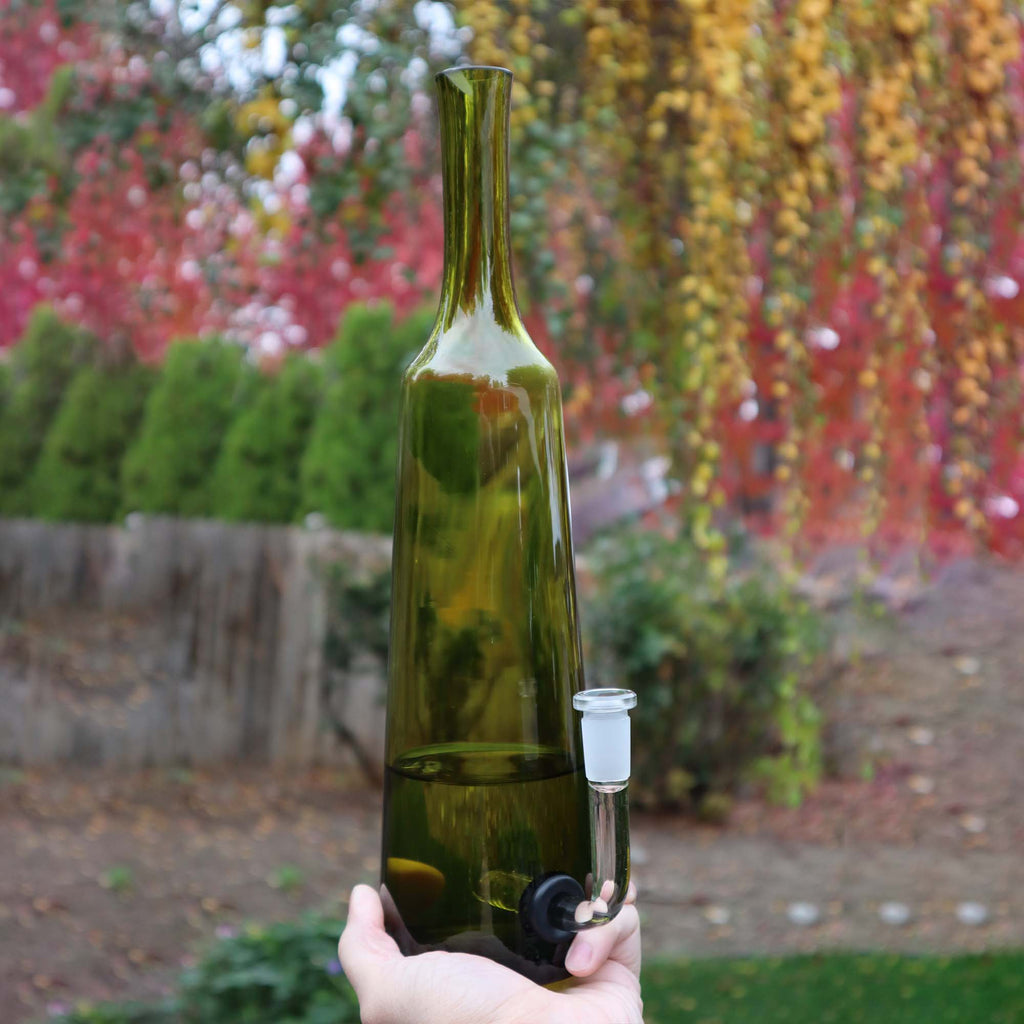 Large Green Fancy Olive Oil Decanter Water Pipe