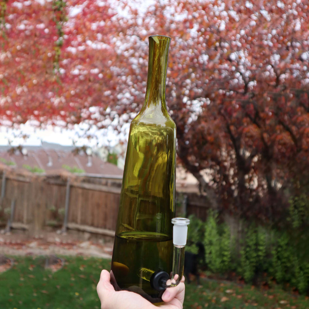 Large Green Fancy Olive Oil Decanter Water Pipe