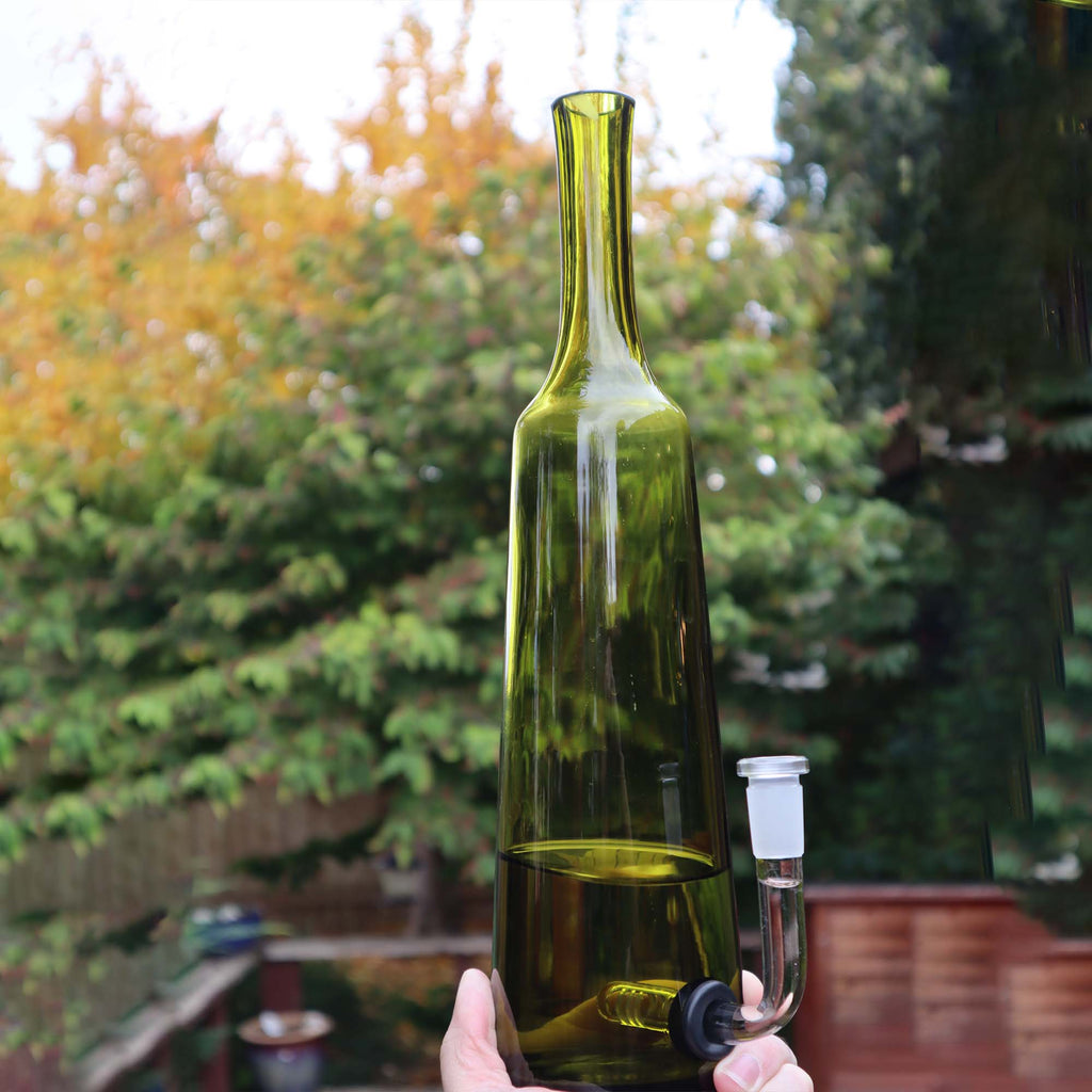 Large Green Fancy Olive Oil Decanter Water Pipe