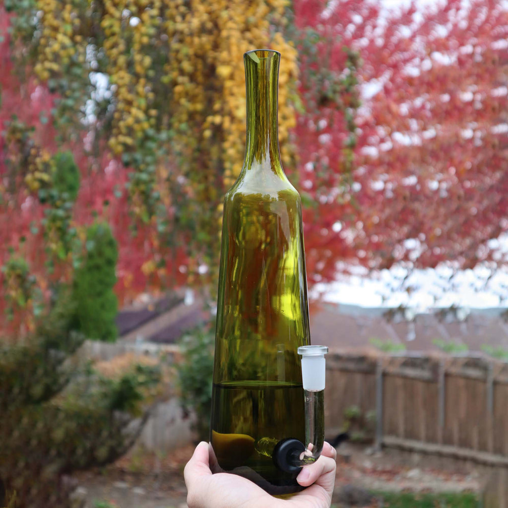 Large Green Fancy Olive Oil Decanter Water Pipe