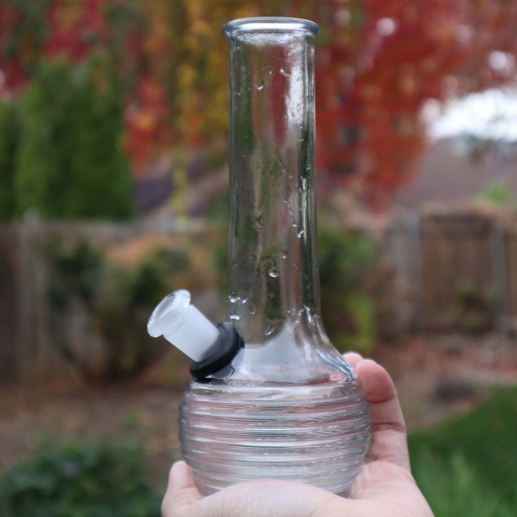 Ribbed Beaker Vase Water Pipe