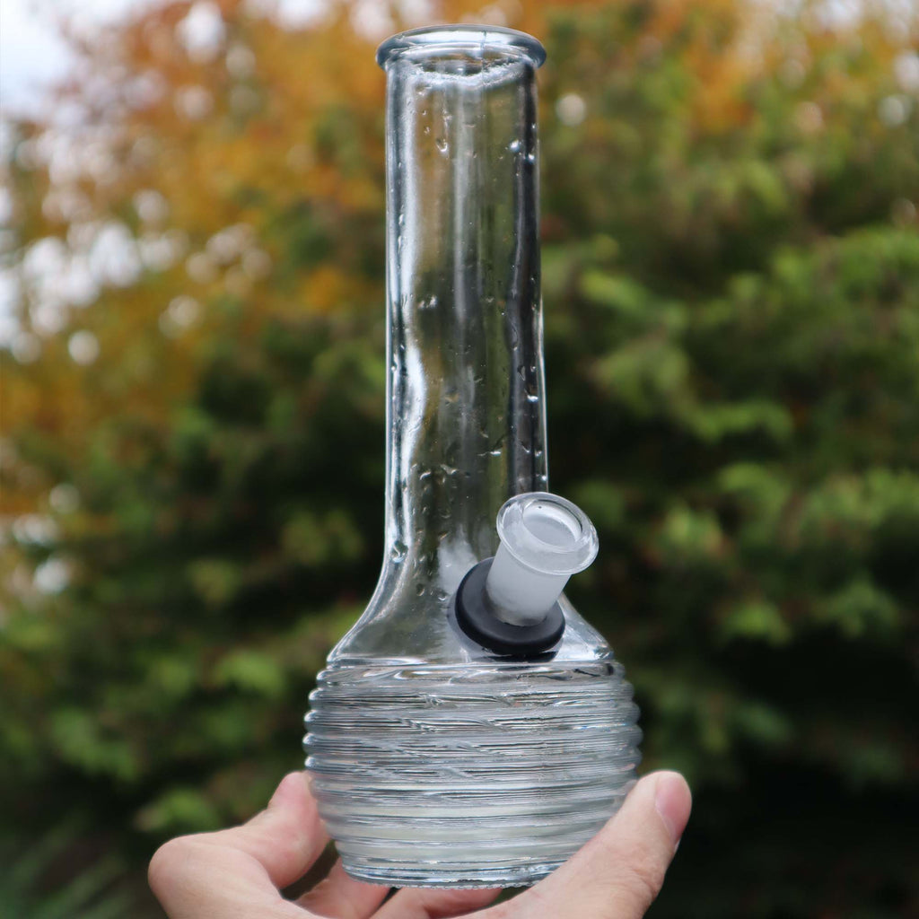 Ribbed Beaker Vase Water Pipe