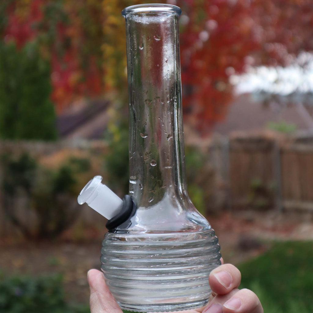 Ribbed Beaker Vase Water Pipe