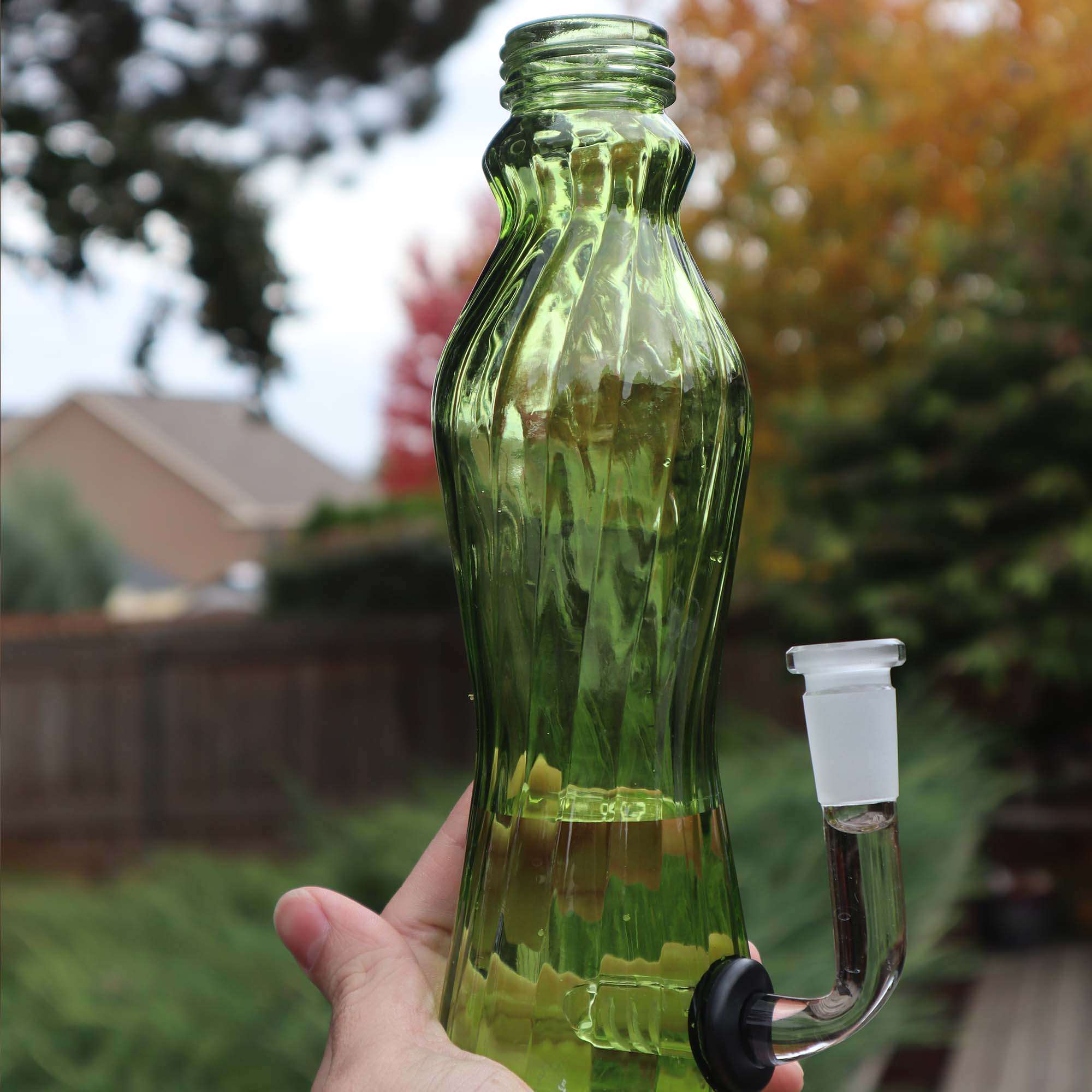 Slime Green Water Bottle Water Pipe