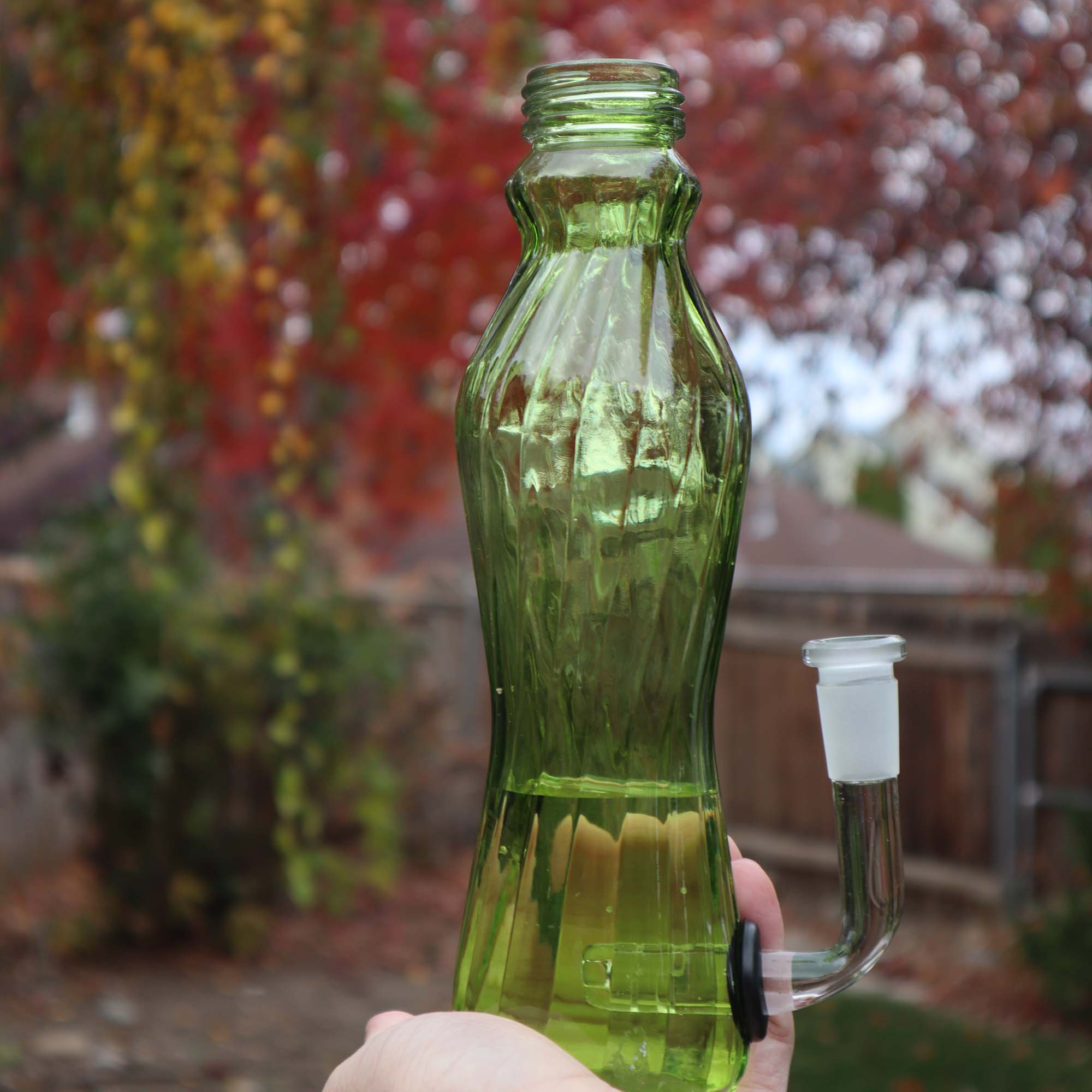 Slime Green Water Bottle Water Pipe