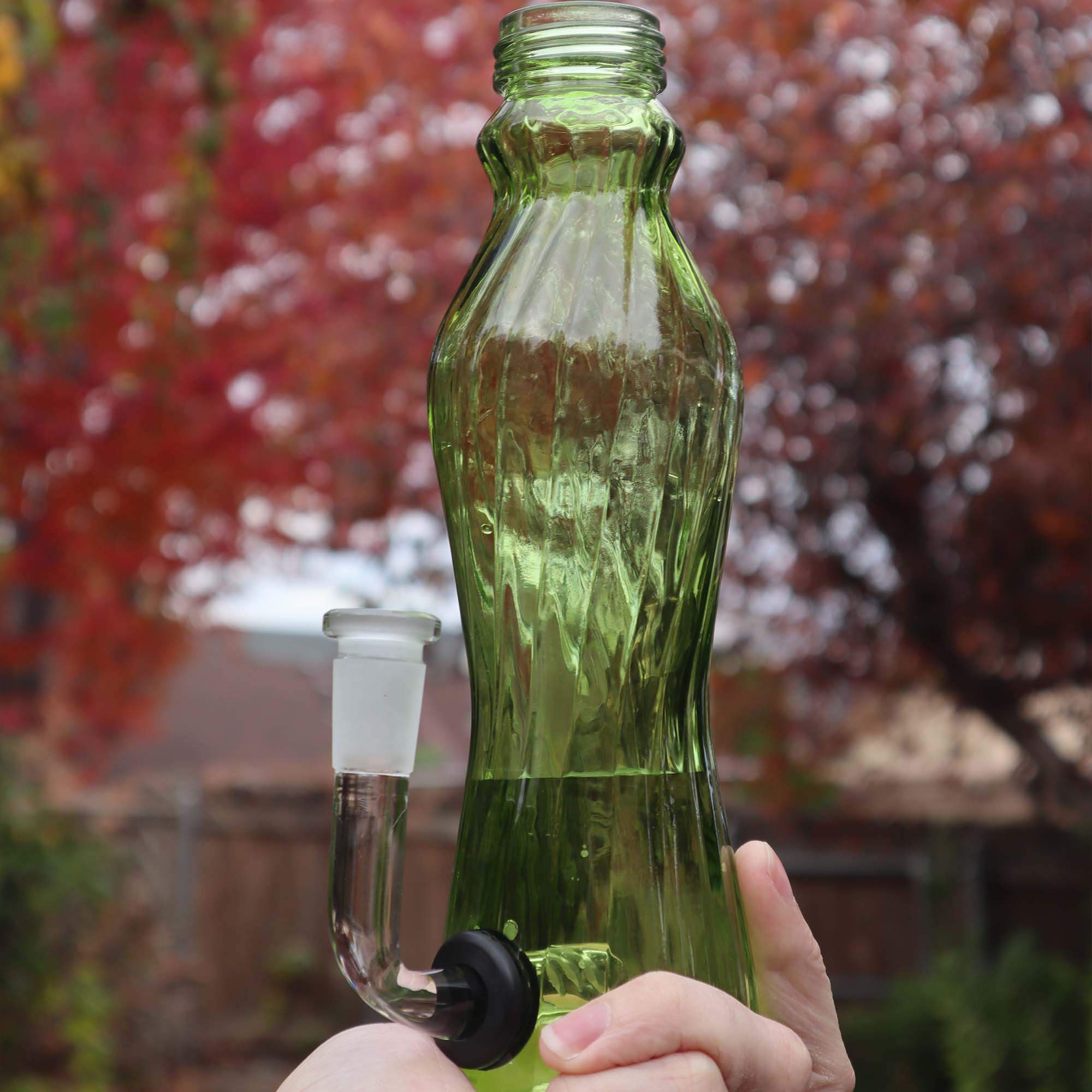 Slime Green Water Bottle Water Pipe