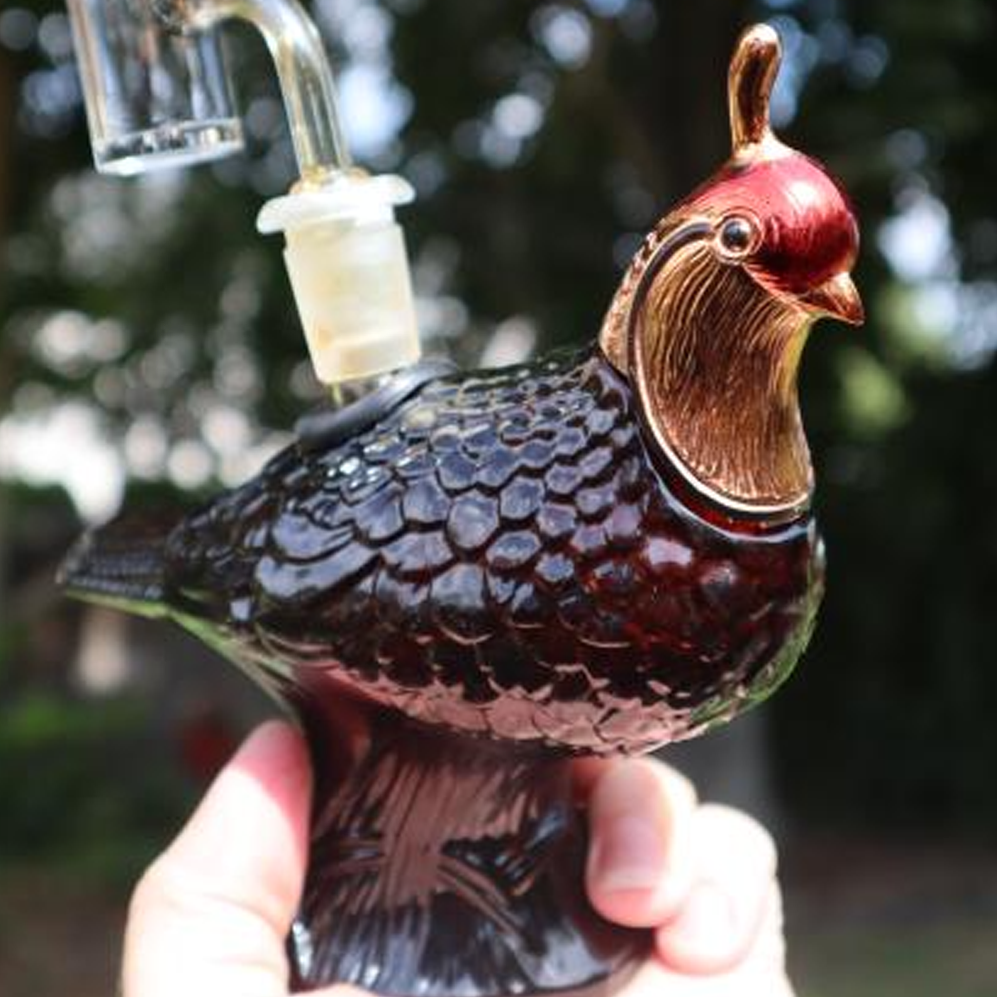 1970's Avon Quail Perfume Bottle Water Pipe